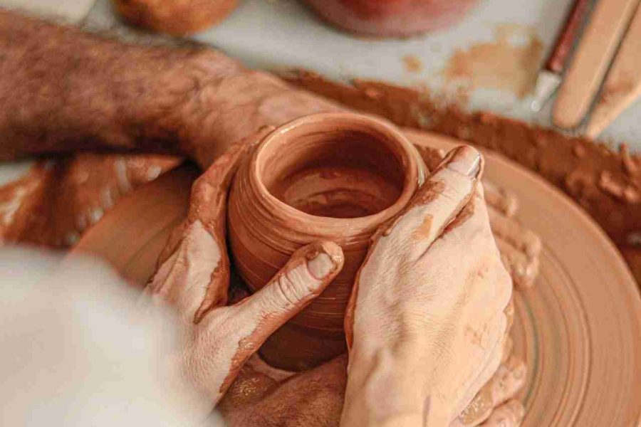 Shooting romantique à la poterie