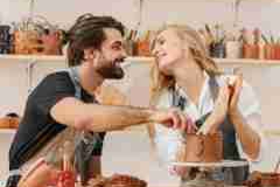 Shooting romantique à la poterie